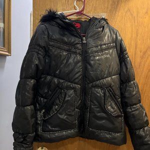 Girl's size L 14 / 16 Black Ecko Red Black Puffer Jacket Girl's size 14